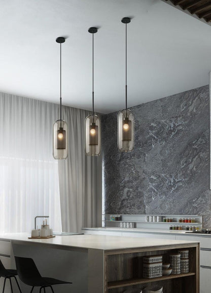 Combined Chiswick Glass Pendant Light