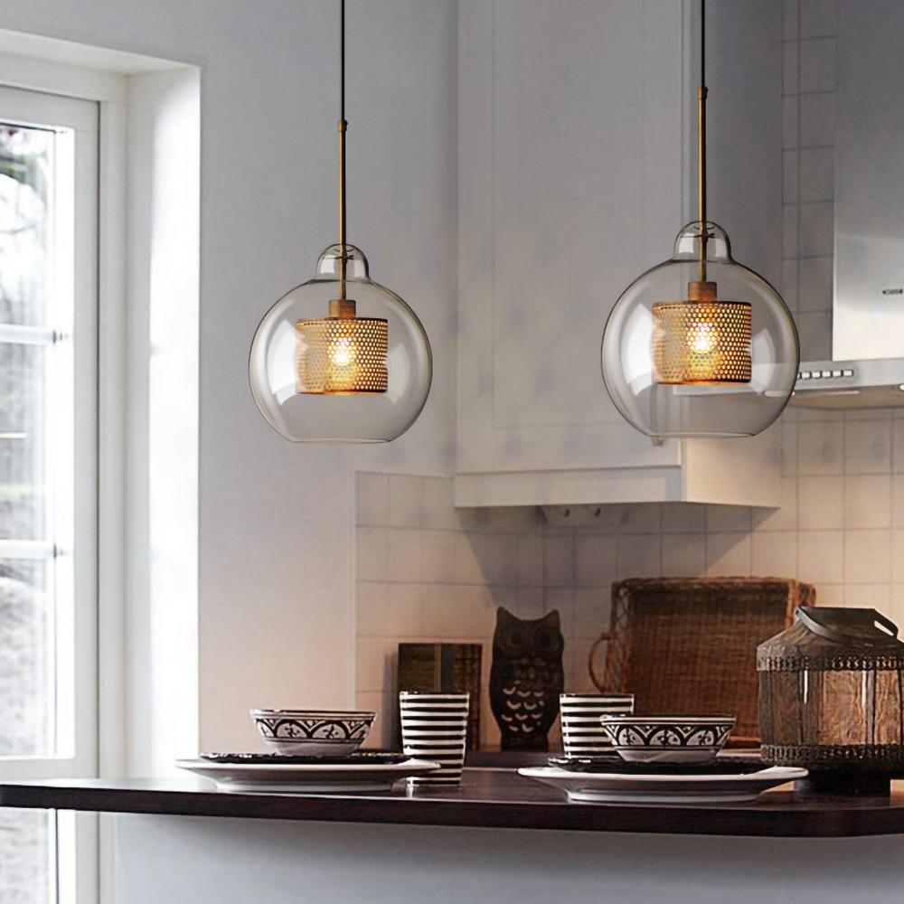 Combined Chiswick Glass Pendant Light