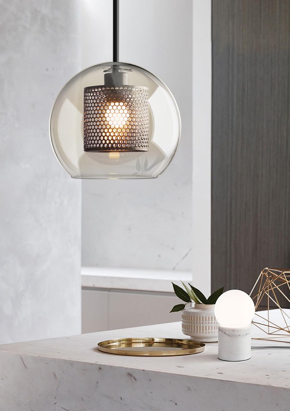 Combined Chiswick Glass Pendant Light