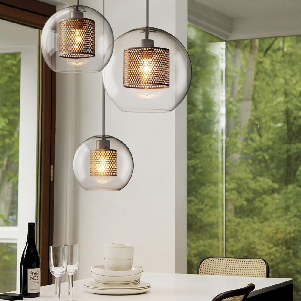 Combined Chiswick Glass Pendant Light