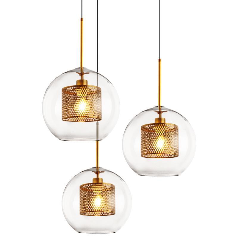 Combined Chiswick Glass Pendant Light