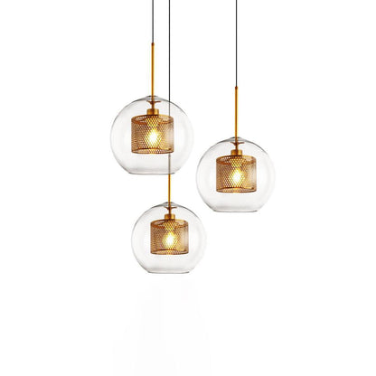 Combined Chiswick Glass Pendant Light