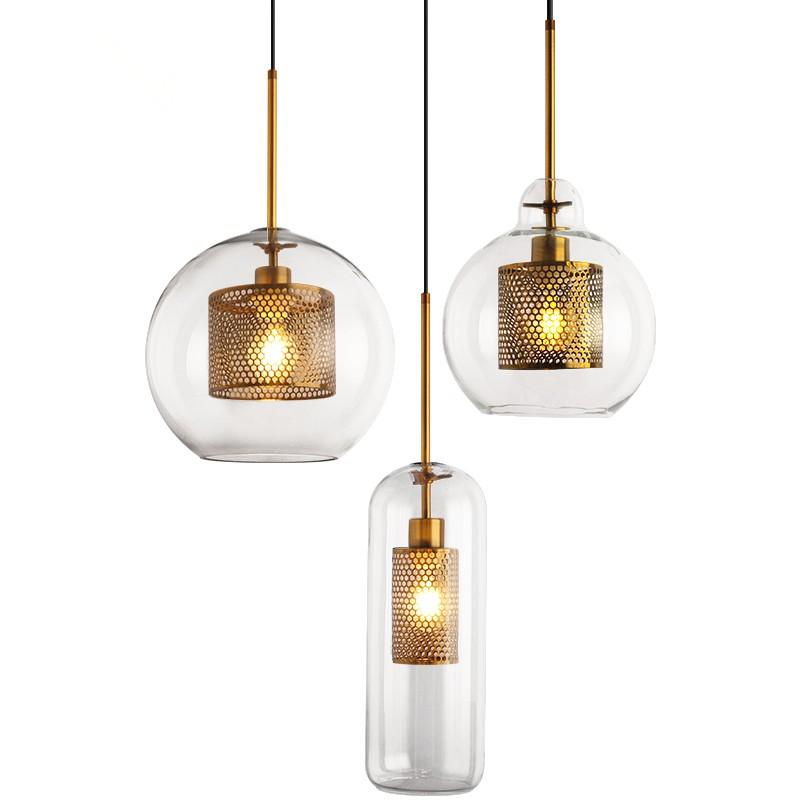 Combined Chiswick Glass Pendant Light