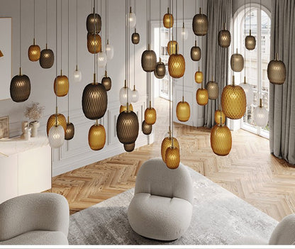 Chromatic Gem Drop Chandelier