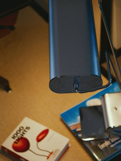 Chrome Coiled Wire Desk Lamp