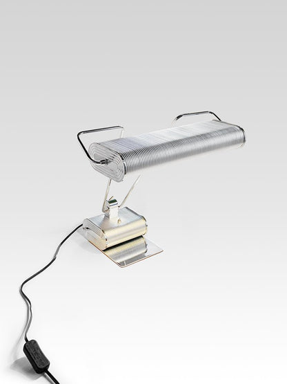 Chrome Coiled Wire Desk Lamp