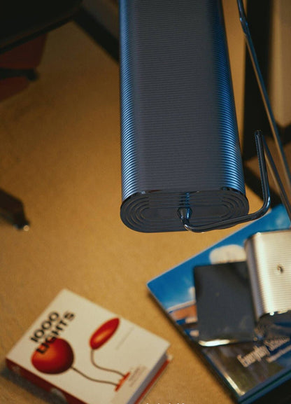 Chrome Coiled Wire Desk Lamp