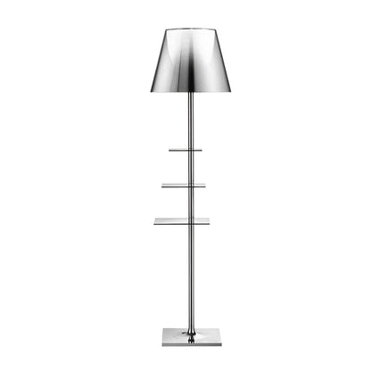 Chrome Prism Side Table Floor Lamp