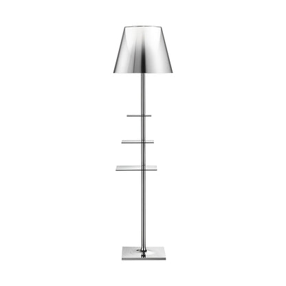 Chrome Prism Side Table Floor Lamp