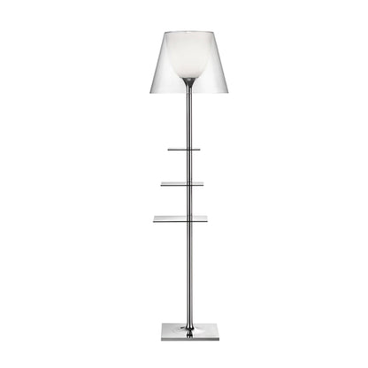 Chrome Prism Side Table Floor Lamp