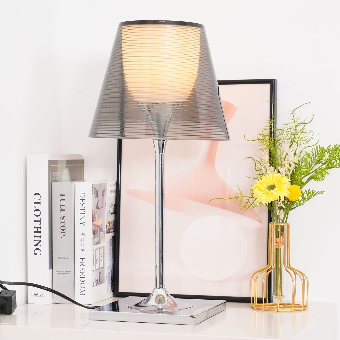 Chrome Prism Table Lamp