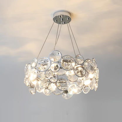 Chrome Round Crystal Chandelier