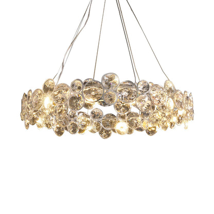 Chrome Round Crystal Chandelier