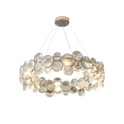 Chrome Round Crystal Chandelier