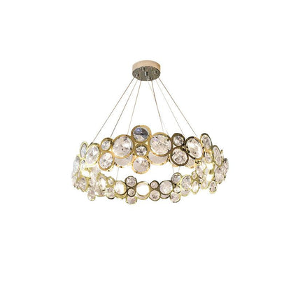 Chrome Round Crystal Chandelier