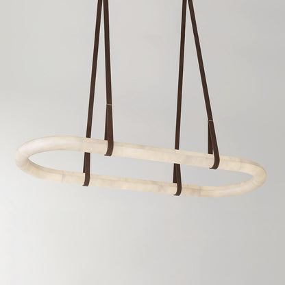 Circle Alabaster Chandelier