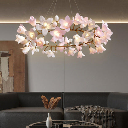 Circular Blossom Chandelier