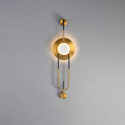 Circular Marble Wall Light