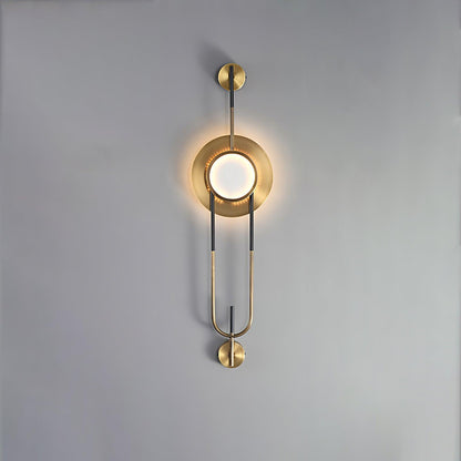 Circular Marble Wall Light