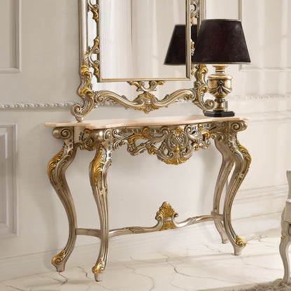 Classic Baroque Style Console And Mirror Set