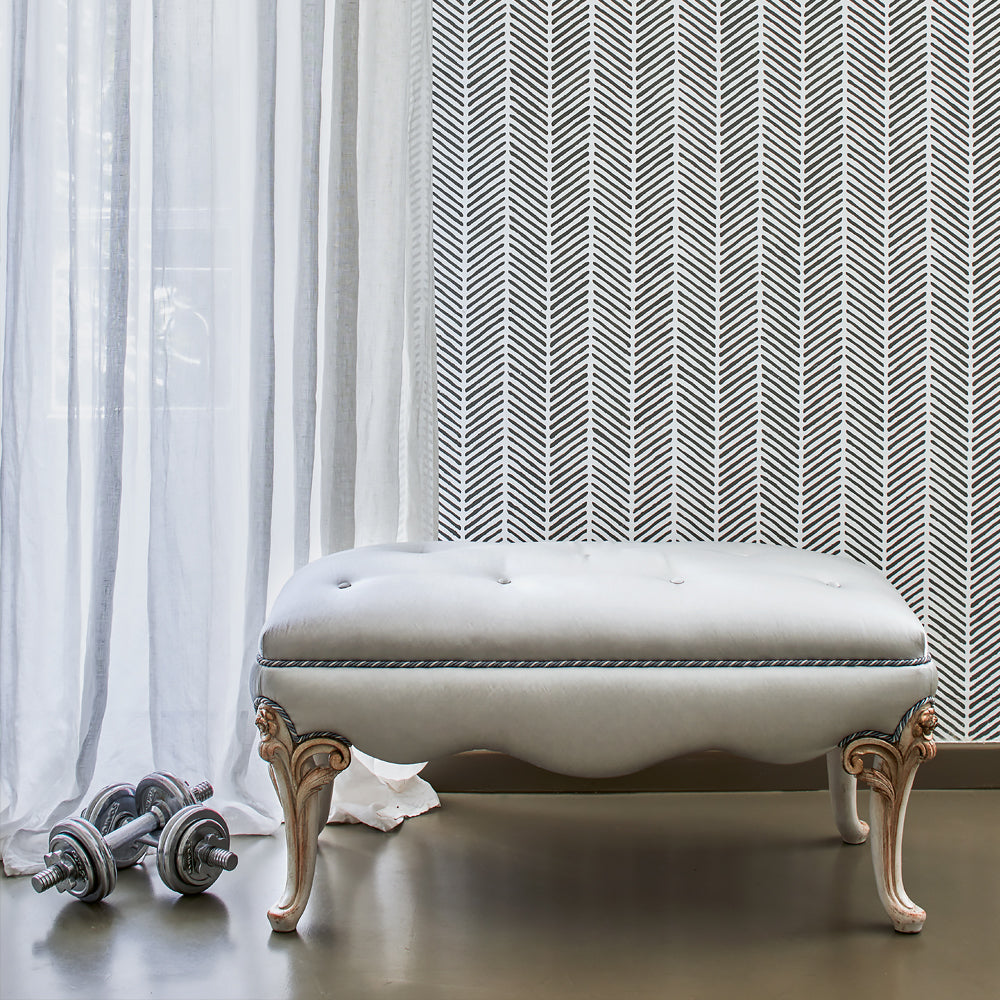 Classic Italian Designer Upholstered Bench