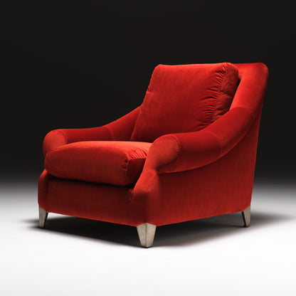 Classic Designer Velvet Armchair