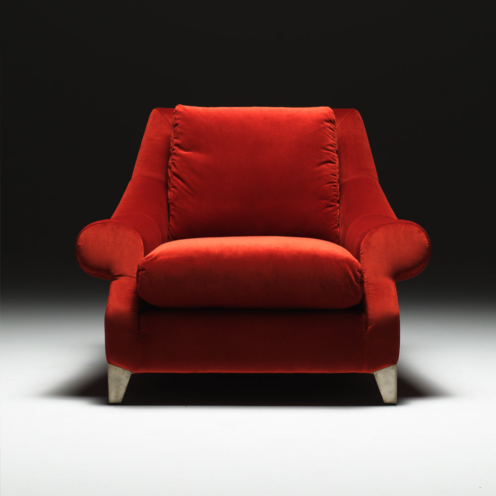 Classic Designer Velvet Armchair