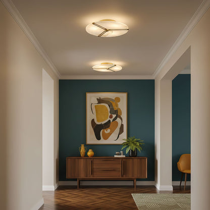 Clocks Alabaster Ceiling Light