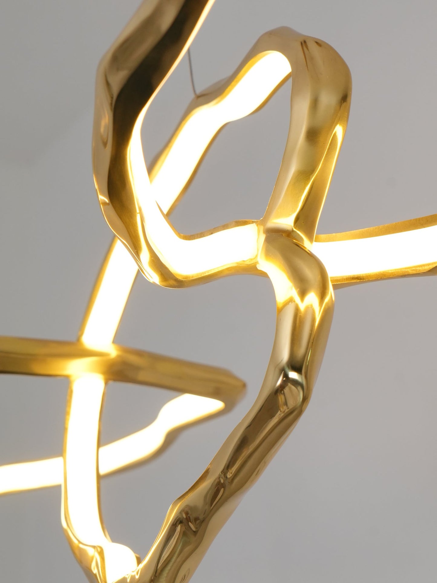 Cloud Rings Series Brass Chandelier