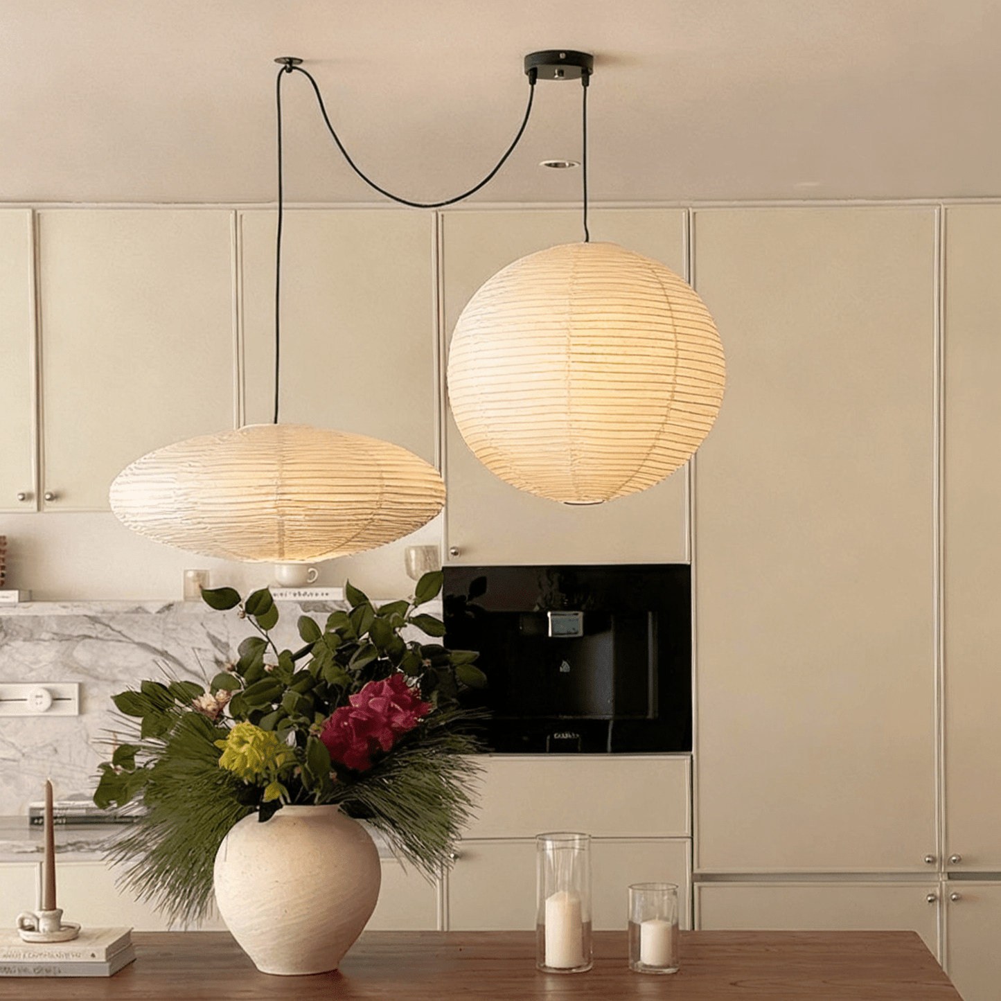 Washi Paper Whimsy Pendant Lamp