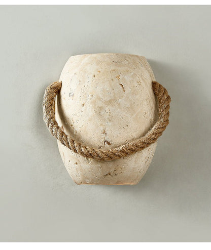 Coastal Rope Stone Wall Sconce