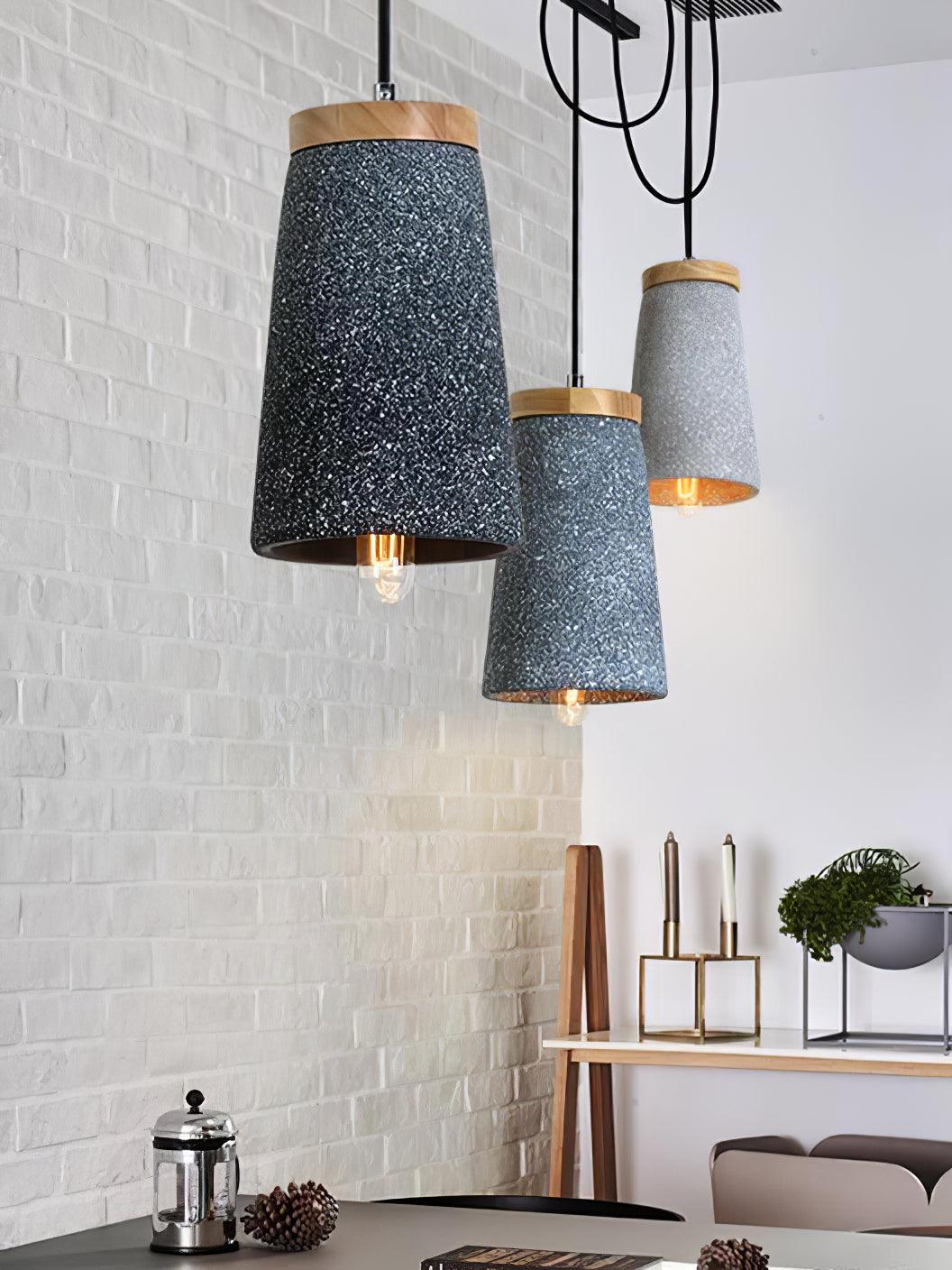 Coburg Wood Cement Pendant Light