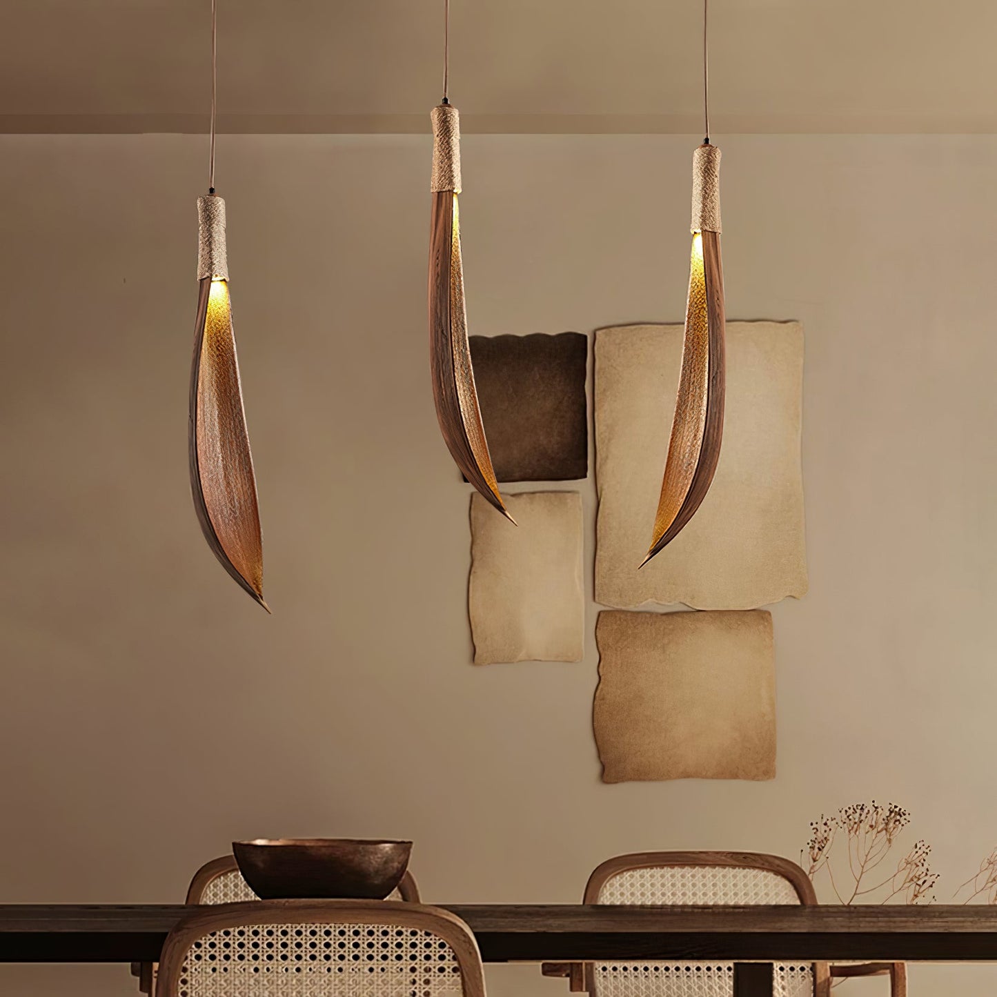 Cocoa Leaf Pendant Lamp