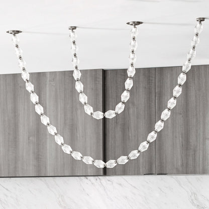 Glass Chain Chandelier