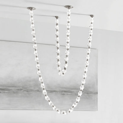 Glass Chain Chandelier