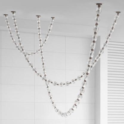 Glass Chain Chandelier