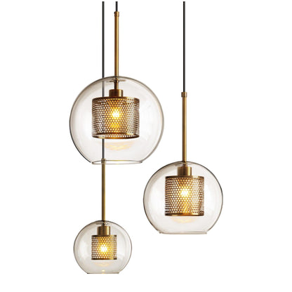 Combined Chiswick Glass Pendant Light