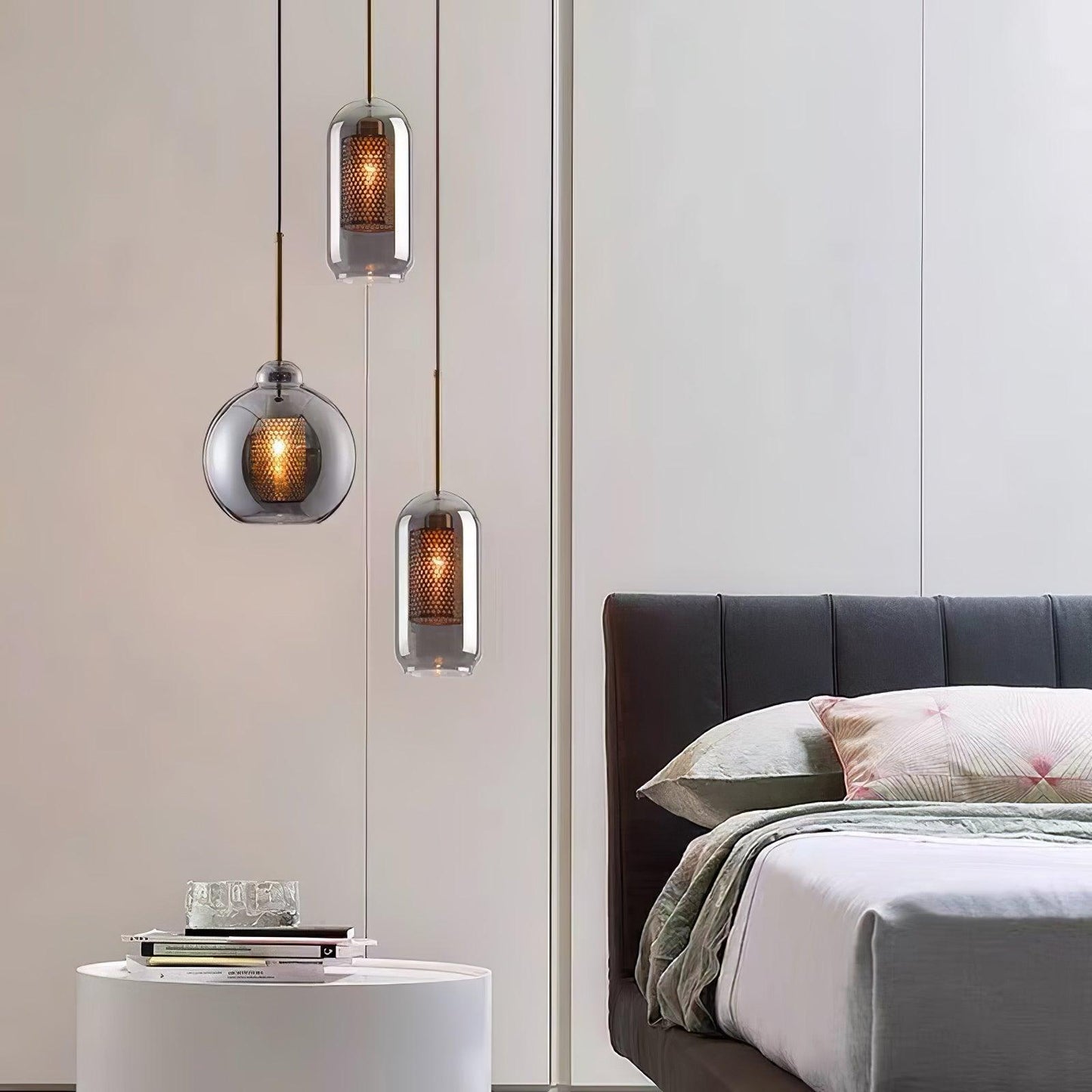 Combined Chiswick Glass Pendant Light