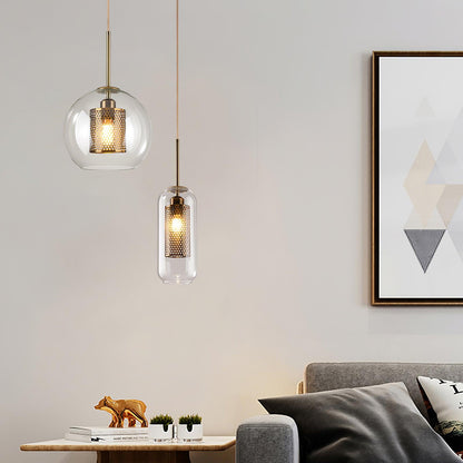 Combined Chiswick Glass Pendant Light