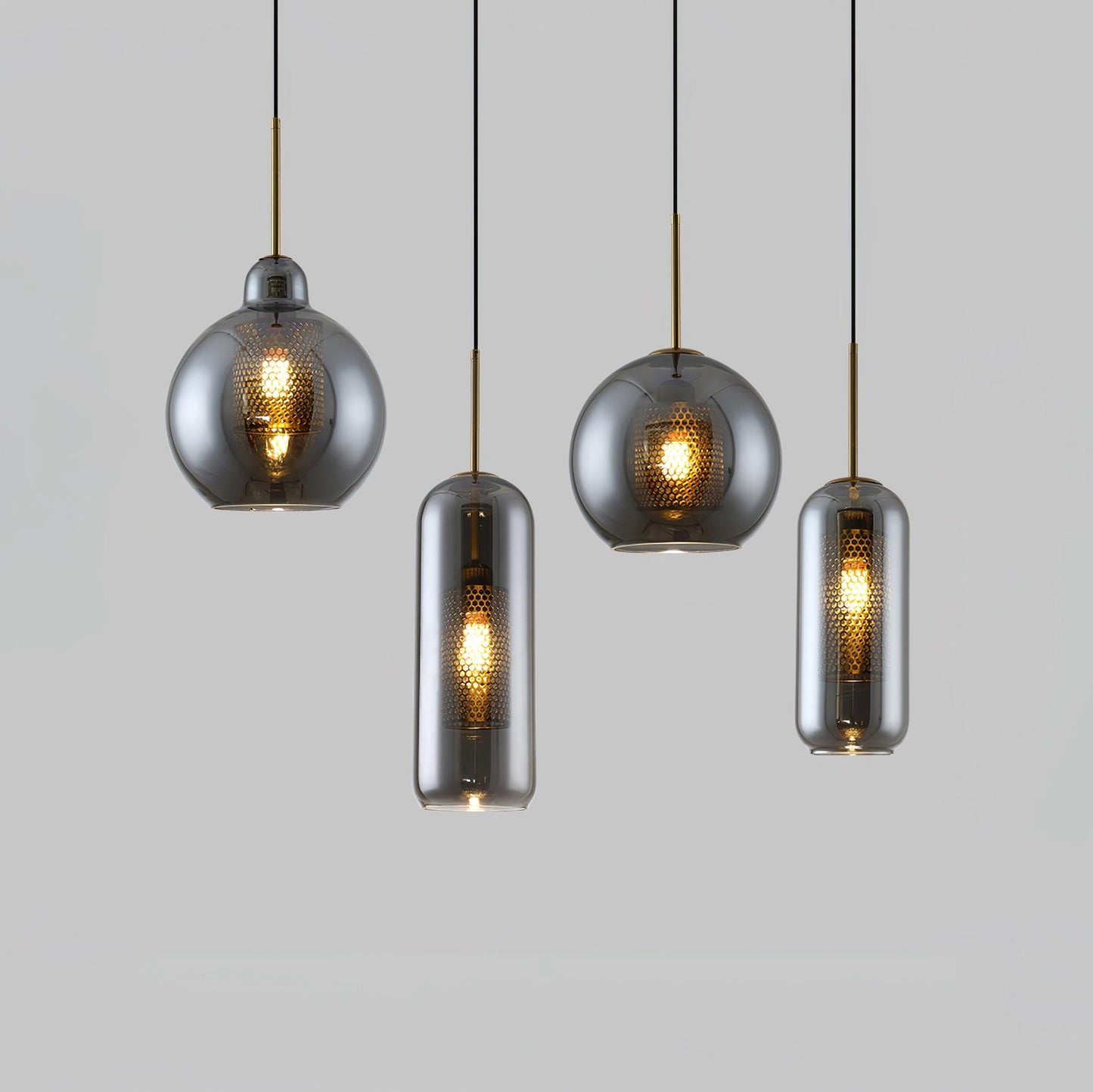 Combined Chiswick Glass Pendant Light