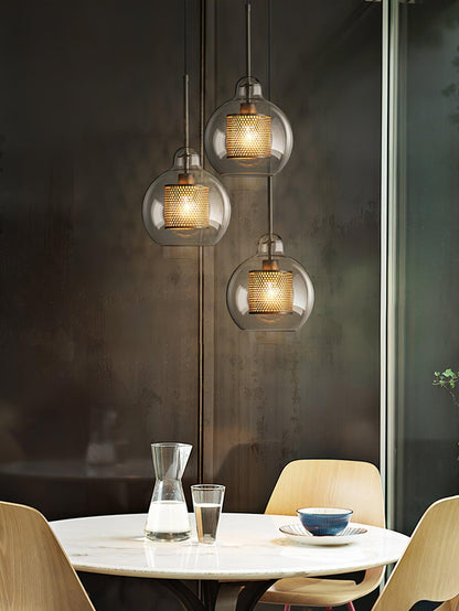 Combined Chiswick Glass Pendant Light