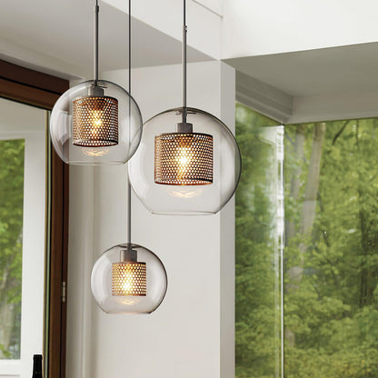 Combined Chiswick Glass Pendant Light