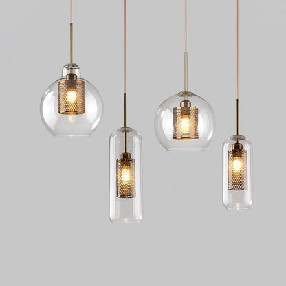 Combined Chiswick Glass Pendant Light