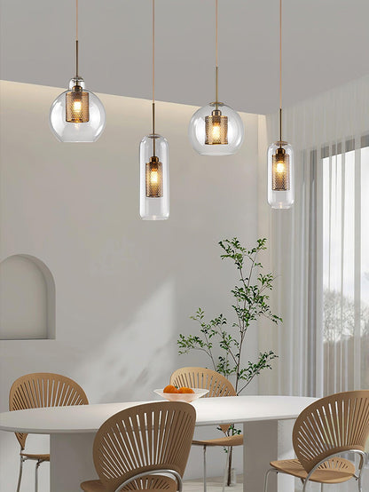 Combined Chiswick Glass Pendant Light