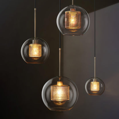 Combined Chiswick Glass Pendant Light