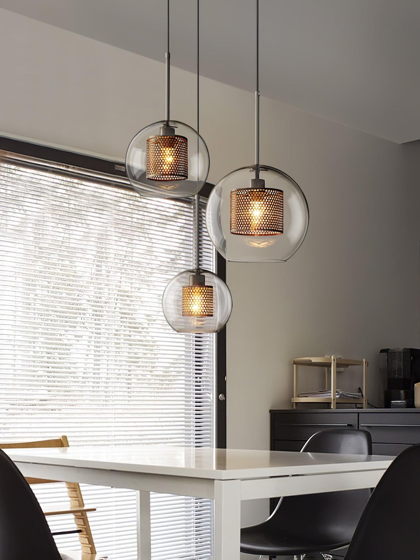 Combined Chiswick Glass Pendant Light