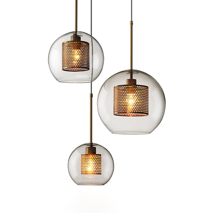 Combined Chiswick Glass Pendant Light