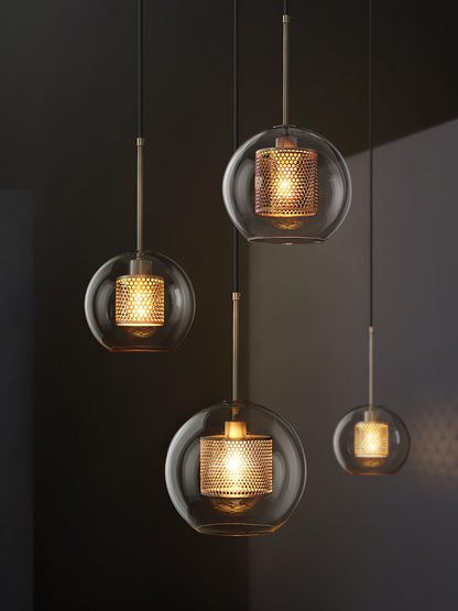 Combined Chiswick Glass Pendant Light