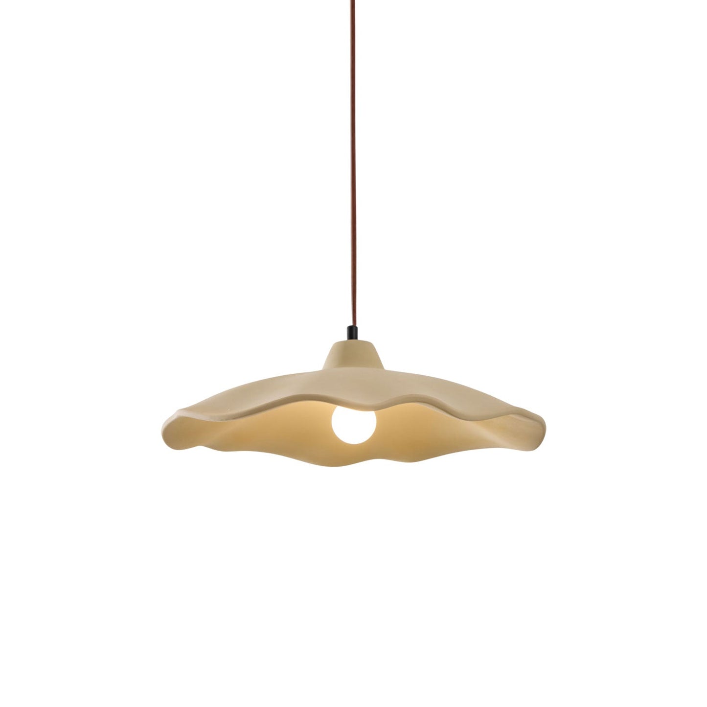 Concrete Petal Pendant Light