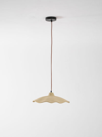 Concrete Petal Pendant Light